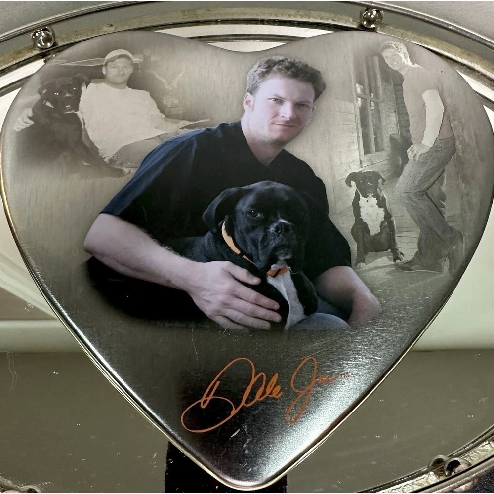 Dale Earnhardt Jr. Heart-Shape Collectible Tin NASCAR Budweiser JR Motorsports